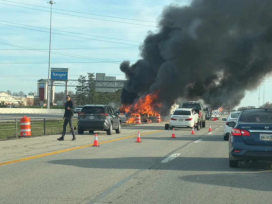 71 North Accident: Two Died, Fiery Multi-Vehicle Crash on Interstate 71 in Delaware County, Ohio